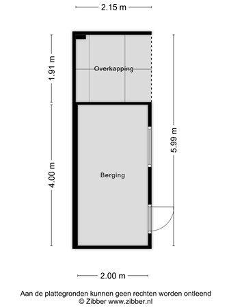 Floorplan - Albinonistraat 47, 5283 KL Boxtel